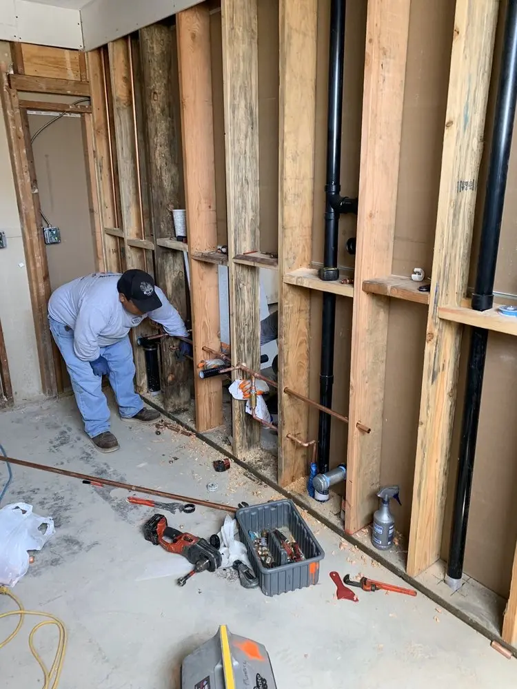 Commercial rough-in plumbing for Water Heater Replacement in North Lakes